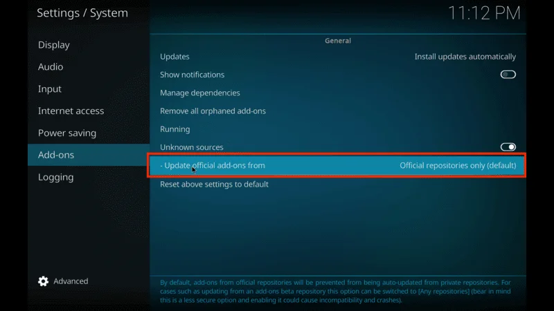 Insomnia Kodi Addon Fire TV Stick